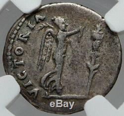VESPASIAN Authentic Ancient SIlver Denarius Roman Coin JUDAEA CAPTA NGC i83570
