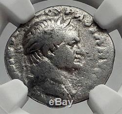 VESPASIAN Jewish War Victory JUDAEA CAPTA Silver Ancient Roman Coin NGC i61912