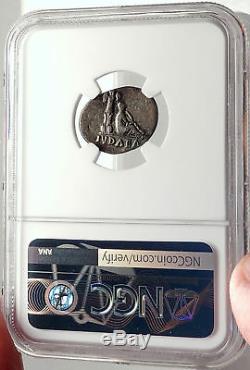 VESPASIAN Jewish War Victory JUDAEA CAPTA Silver Ancient Roman Coin NGC i69315