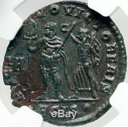 VETRANIO Ancient Roman Coin CONSTANTINE the Great CHRISTIAN VISION NGC i83545