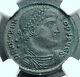 Vetranio W Chi-rho Standards Genuine 350ad Rare Ancient Roman Coin Ngc Ms I65990