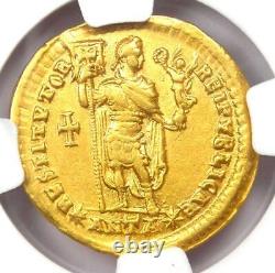 Valentinian I Gold AV Solidus Gold Roman Coin 364-375 AD NGC Choice XF (EF)