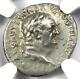 Vespasian Ar Denarius Silver Roman Coin 69-79 Ad. Certified Ngc Choice Vf