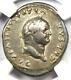 Vespasian Ar Denarius Silver Roman Coin 69-79 Ad. Certified Ngc Vf Rare