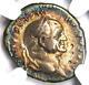 Vespasian Ar Denarius Silver Roman Coin 69-79 Ad. Ngc Choice Vf Rainbow Tone