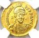 Western Roman Honorius Av Solidus Gold Coin 393-423 Ad Certified Ngc Au Rare