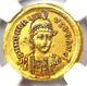 Western Roman Honorius Av Solidus Gold Coin 393-423 Ad Certified Ngc Choice Au