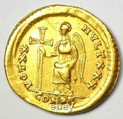 Western Roman Honorius AV Solidus Gold Coin 393-423 AD Certified NGC Choice VF
