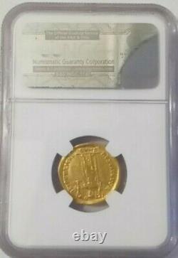 Western Roman, Valentinian I AV Solidus Gold Konstan Coin 364-375 AD NGC VF
