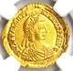 Western Roman Valentinian Iii Av Solidus Gold Coin 425-455 Ad Ngc Ms (unc)