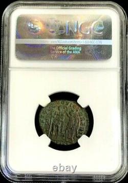 Year 337- 361 Ad Roman Constantine II Bi Centenionalis Coin Ngc Extremely Fine