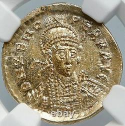 ZENO Ancient 476 AD Eastern Roman Empire CHRISTIAN CHI-RO Gold Coin NGC i89072