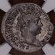 100 Ad Empereur Trajan Ancien Empire Romain Argent Ar Denarius Coin Ngc Vf