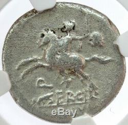 116 Bc Argent République Romaine M. Sergius Silus Denier Coin Ngc Very Fine