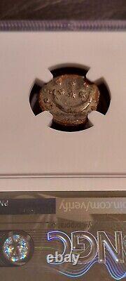 117 138 Ad Hadrian Roman Crescent Moon Star Coin Ngc Chf Ancient Forgery
