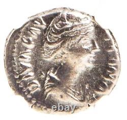 3x Pièces D'argent Romain Denarius Ngc (f). Julia Domna, Faustina Sr, Caracalla