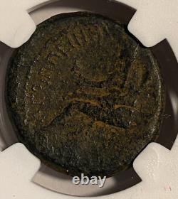 #A8075, Judée, Agrippa II obv Nero rv Agrippina Jr std, Rare NGC F pièce de monnaie romaine