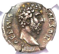 Aelius Caesar Ar Denarius Argent Pièce Romaine 136 Ad Ngc Xf (ef) 5/5 Strike