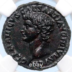 Allemanicus Père De Caligula Rare Restitution Roman Coin De Titus Ngc Au I68296