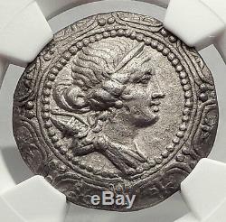 Amphipolis Romaine Macédoine 167bc Grande Argent Grecque Tetradrachm Coin Ngc I62452