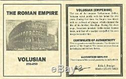 Ancien Empereur Romain Volusien Antoninianus Argent Monnaie Ngc Certifié Fin, Histoire