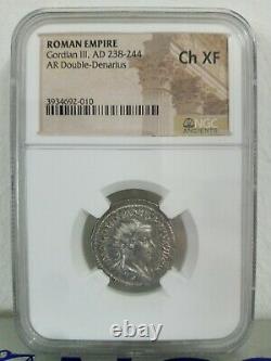 Ancien Empire Romain Gordien III Ad238-244 Coins Certifiés Ngc