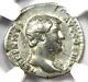 Ancien Empire Romain Hadrian Ar Denarius Coin 117-138 Ad Certifié Ngc Vf
