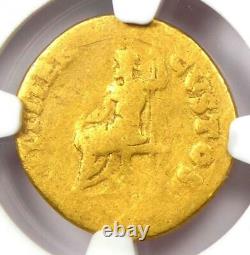 Ancien Nero Romain Av Aureus Gold Coin 54-68 Ad Certifié Ngc Vg Rare Coin