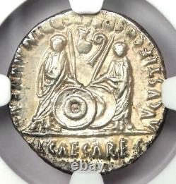Ancien Romain Auguste Ar Denarius Numismatique, 27 Bc 14 Ad Certifié Ngc Choix De L'ua