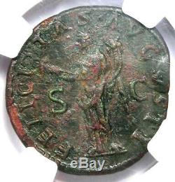 Ancien Romain Hadrien Ae Dupondius Monnaie 117-138 Certifié Ngc Xf (ef)
