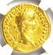 Ancien Romain Tibère Or Av Aureus Livia Coin 14-37 Ad Certifié Ngc Fin