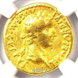 Ancien Romain Tibère Or Av Aureus Livia Coin 14-37 Ad Certifié Ngc Fin