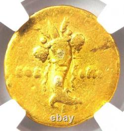 Ancienne Or Domitienne Romaine Av Aureus Coin 81-96 Ad Certifié Ngc Fine