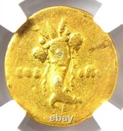 Ancienne Or Domitienne Romaine Av Aureus Coin 81-96 Ad Certifié Ngc Fine