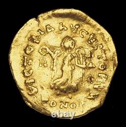 Ancienne Pièce D’or Romaine Tremissis Anastasius I 491-518ad Ngc Vf Byzantine Empire