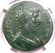Ancienne Pièce De Monnaie Romaine D'aelius Caesar Ae Sestertius 136-138 Après J.-c. Certifiée Ngc Vf
