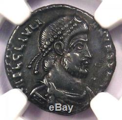 Ancient Julian Roman II Ar Siliqua Rome Pièce De Monnaie 360-363 Ad Certifié Ngc Xf