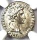 Ancient Roman Augustus Ar Denarius Coin 27 Av 14 Ad Certifié Ngc Choice Vf