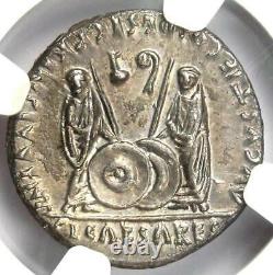 Ancient Roman Augustus Ar Denarius Coin 27 Av. J.-c. 14 Ad Certifié Ngc Xf (ef)