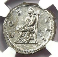 Ancient Roman Hadrian Ar Denarius Coin 117-138 Ad Certifié Ngc Choice Xf (ef)
