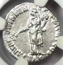 Ancient Roman Hadrian Ar Denarius Coin 117-138 Ad Certifié Ngc Choice Xf (ef)