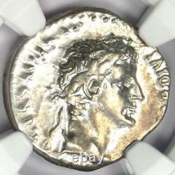Ancient Roman Tiberius Ar Denarius Silver Coin 14-37 Ad. Certifié Ngc Choice Vf