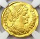 Ancient Roman Valens Av Solidus Gold Coin 364-378 Ad Certifié Ngc Vf