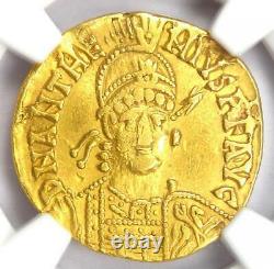 Anthemius Gold Av Solidus Gold Roman Coin 467-472 Ad Certifié Ngc Vf