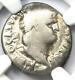 Antique Roman Nero Ar Denarius Coin 54-68 Ad Certifié Ngc Bonne Pièce Rare
