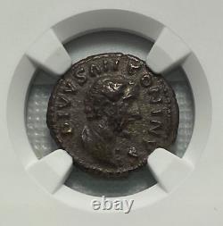 Antoninus Pie, Ad 138-161 Empire Romain Ar Denarius Coin Classé Ngc Choice Vf