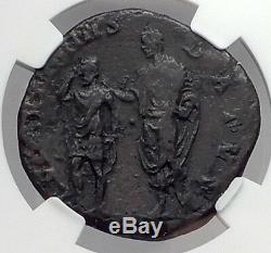 Antoninus Pius Avec Le Roi Armenien Sohemo Sestertius, Pièce De Monnaie Romaine Antique Ngc I59847