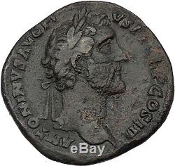 Antoninus Pius Avec Le Roi Armenien Sohemo Sestertius, Pièce De Monnaie Romaine Antique Ngc I59847