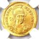 Arcadius Av Solidus Gold Ancient Roman Gold Coin 383-408 Ad Certifié Ngc Au