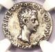 Auguste Ar Denarius Coin -27 14 Ad, Espagnol Monnaie Certifié Ngc Choix Vf